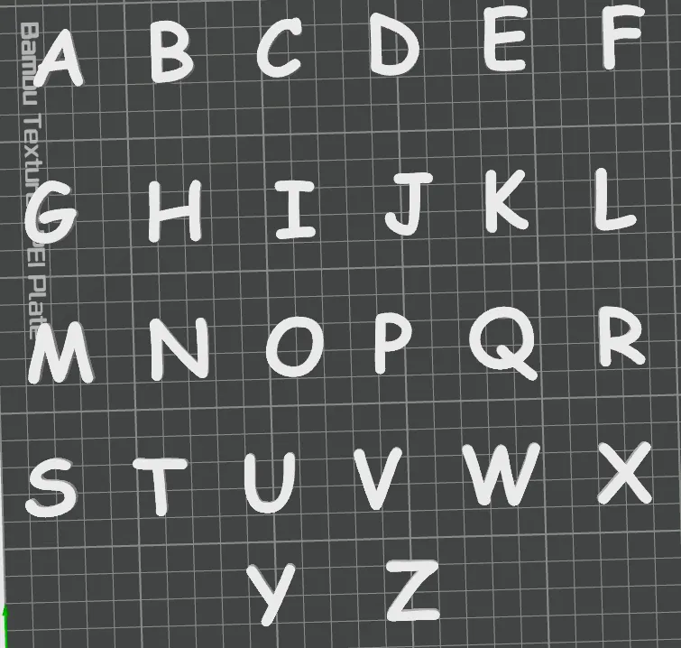 Cartoon Style Alphabet Letters - Free 3D Print Model - MakerWorld