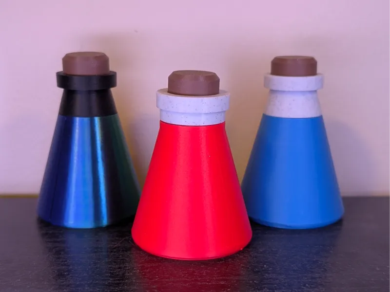 Health - Mana Potion Bottles - Cosplay - geocache