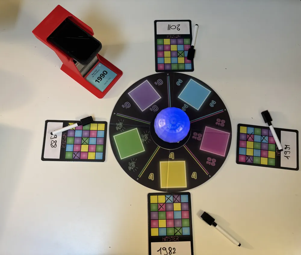 Hitster Bingo Card Tower - Free 3D Print Model - MakerWorld
