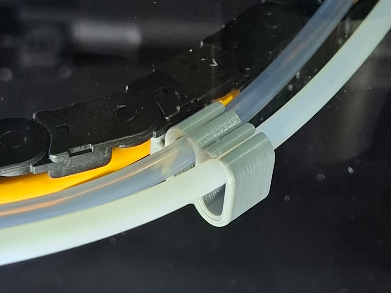 PTFE Cable Chain Double Clip for X2D
