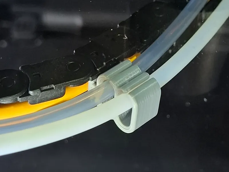 PTFE Cable Chain Double Clip for X2D