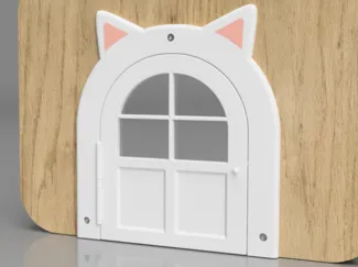 Cat Door with Ears