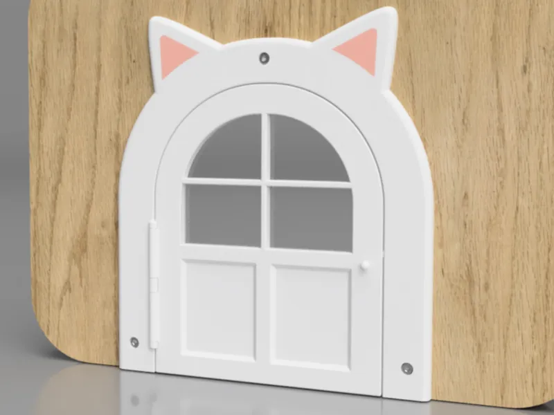 Cat Door with Ears