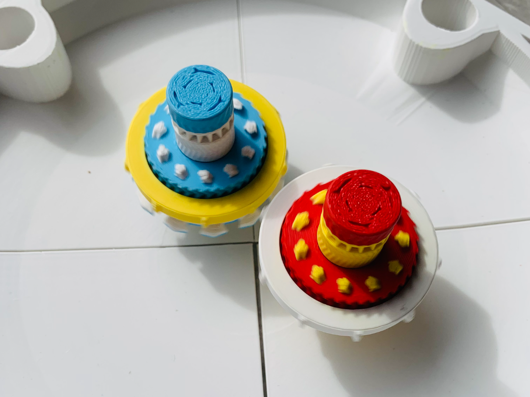 Miniatura 6 do modelo 3D 模块化拼装拉条陀螺