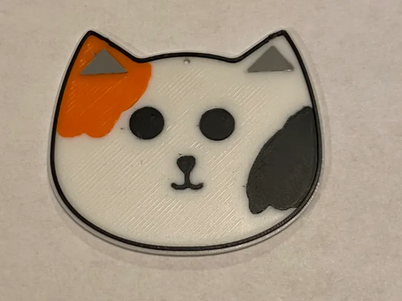 Calico Cat Keychain