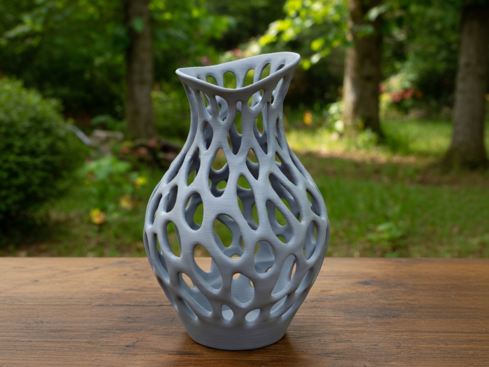 Voronoi Flow Vase – Modern Organic Decorative Vase