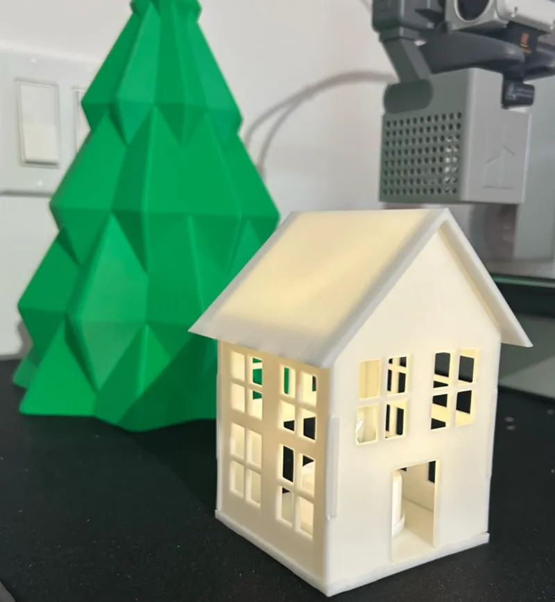 tea light christmas house