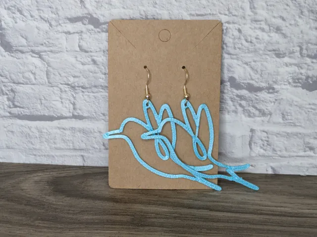 Bird Earring Line Drawing