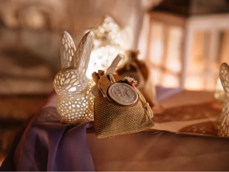 Voronoi Bunny Tea Light candle