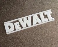 Logo DeWalt imprimé en 3D — photo 4