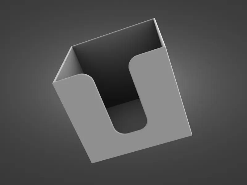 Papir holder - container 92x92x85mm