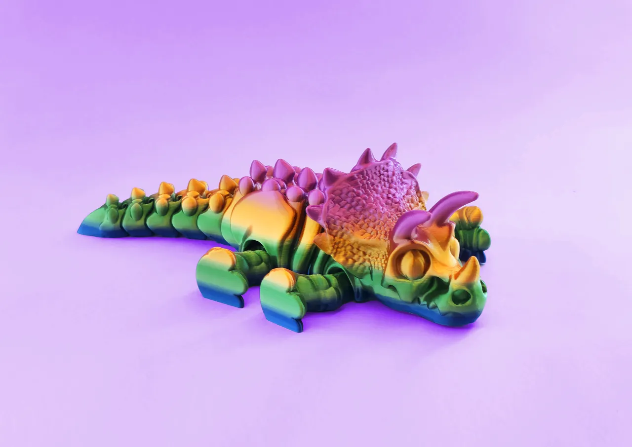 Flexi Skeleton Triceratops Dinosaur view 2