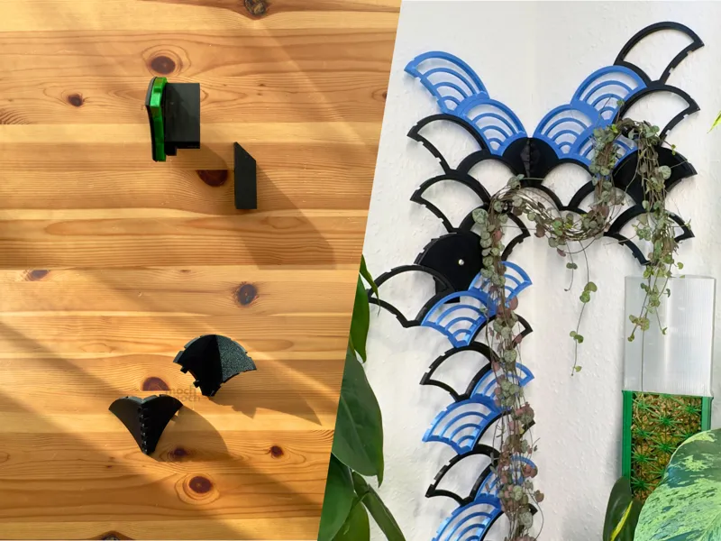 Plant Support - Waves (Wall Mount & Corner Module)