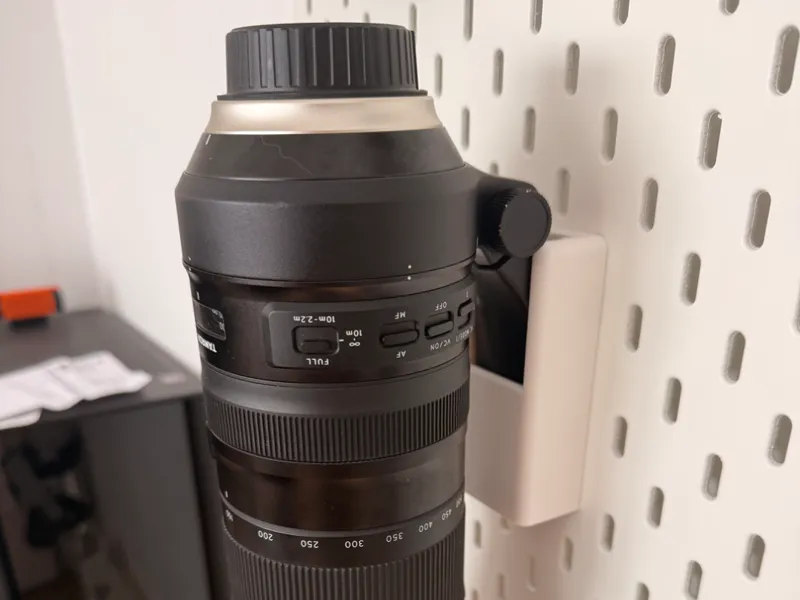 Support objectif Tamron 150-600 pour Ikea Skadis