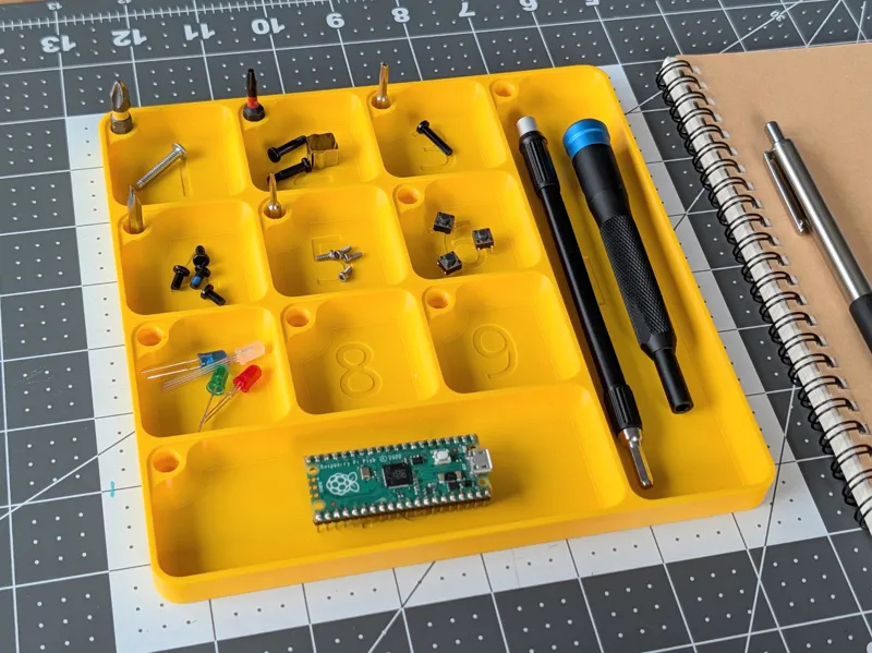 Disassembly & Repair Tray with Bit Holders