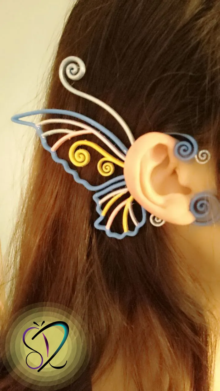 Butterfly Wing Earring view 4