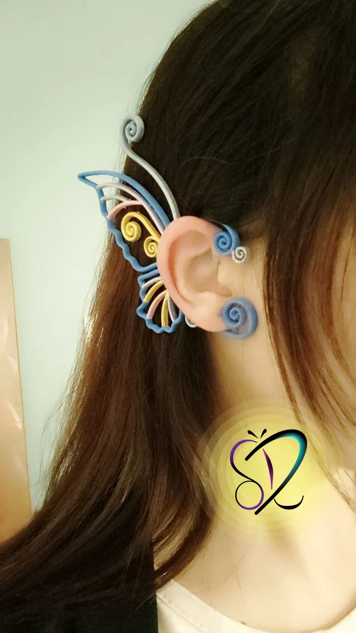 Butterfly Wing Earring view 2