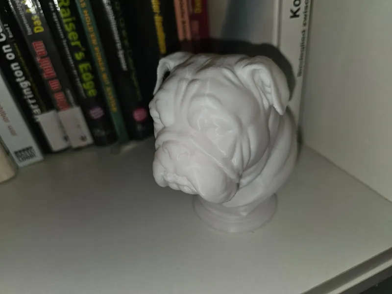 ENGLISH BULLDOG BUST