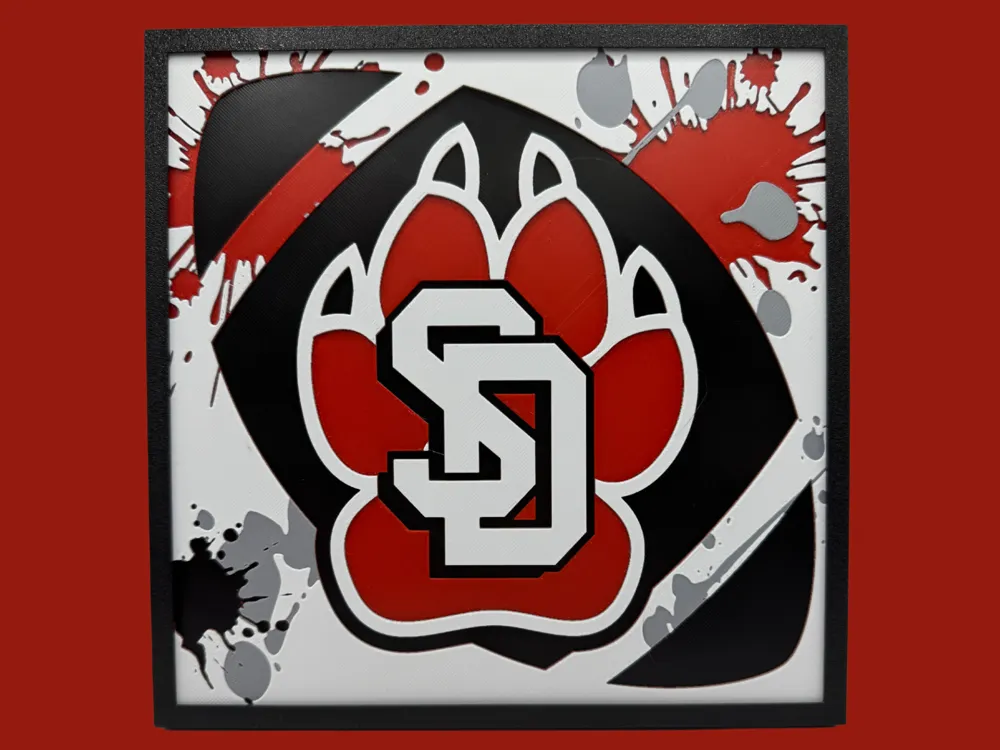 South Dakota Coyotes - NCAA Hueforge