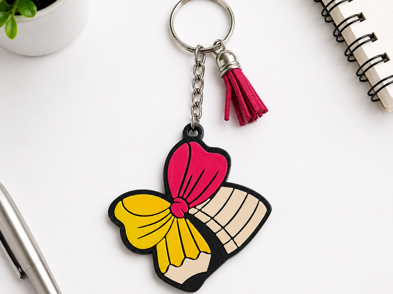 Teacher Bow Keychain