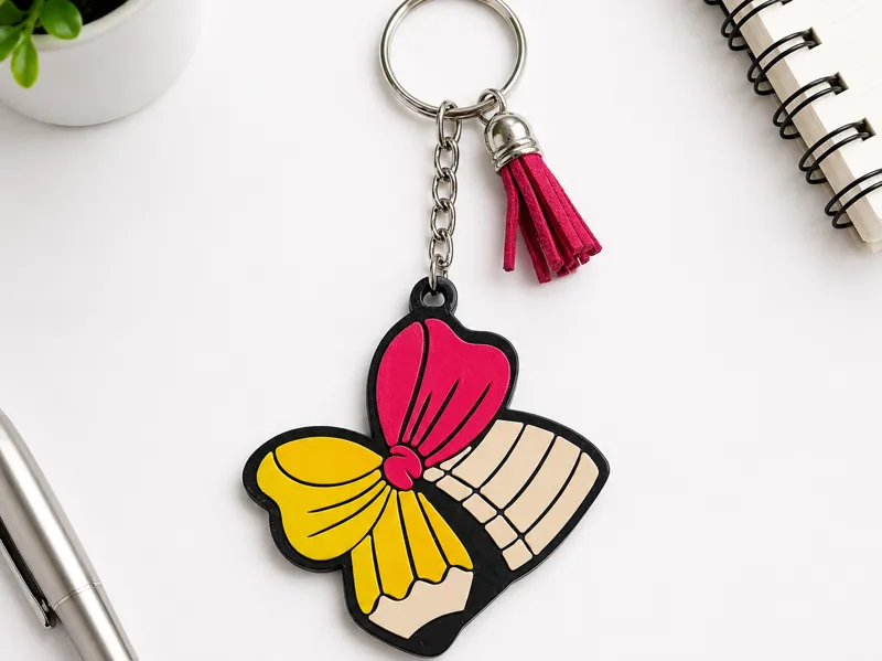 Teacher Bow Keychain