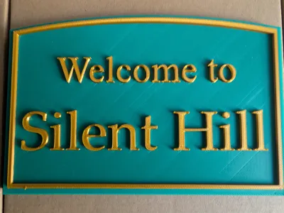Welcome to Silent Hill sign