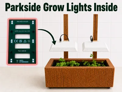 Parkside Grow Light Holder for Herb Planter