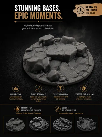 Escenografía en miniatura: Base|Terrain|Diorama - Boulder Plateau — vista de referencia 2