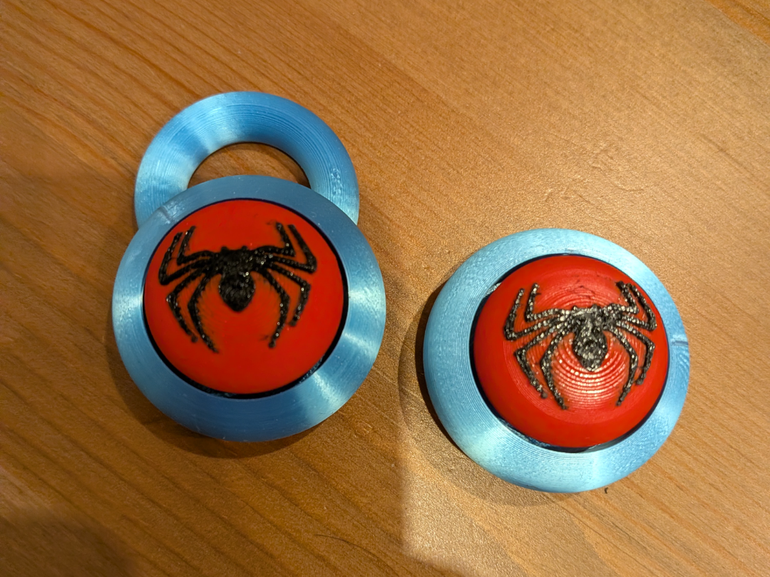 Spider-Hero Circular Clicker Fidget & Keychain