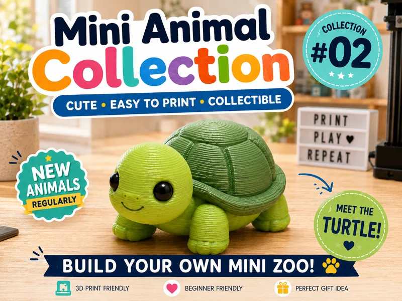 Mini Turtle – Collection Mini Animal #02