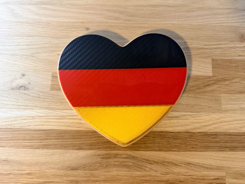 Germany Flag Heart – German Tricolor Decor