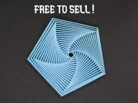 Fidget pentagone à 20 anneaux — photo 2