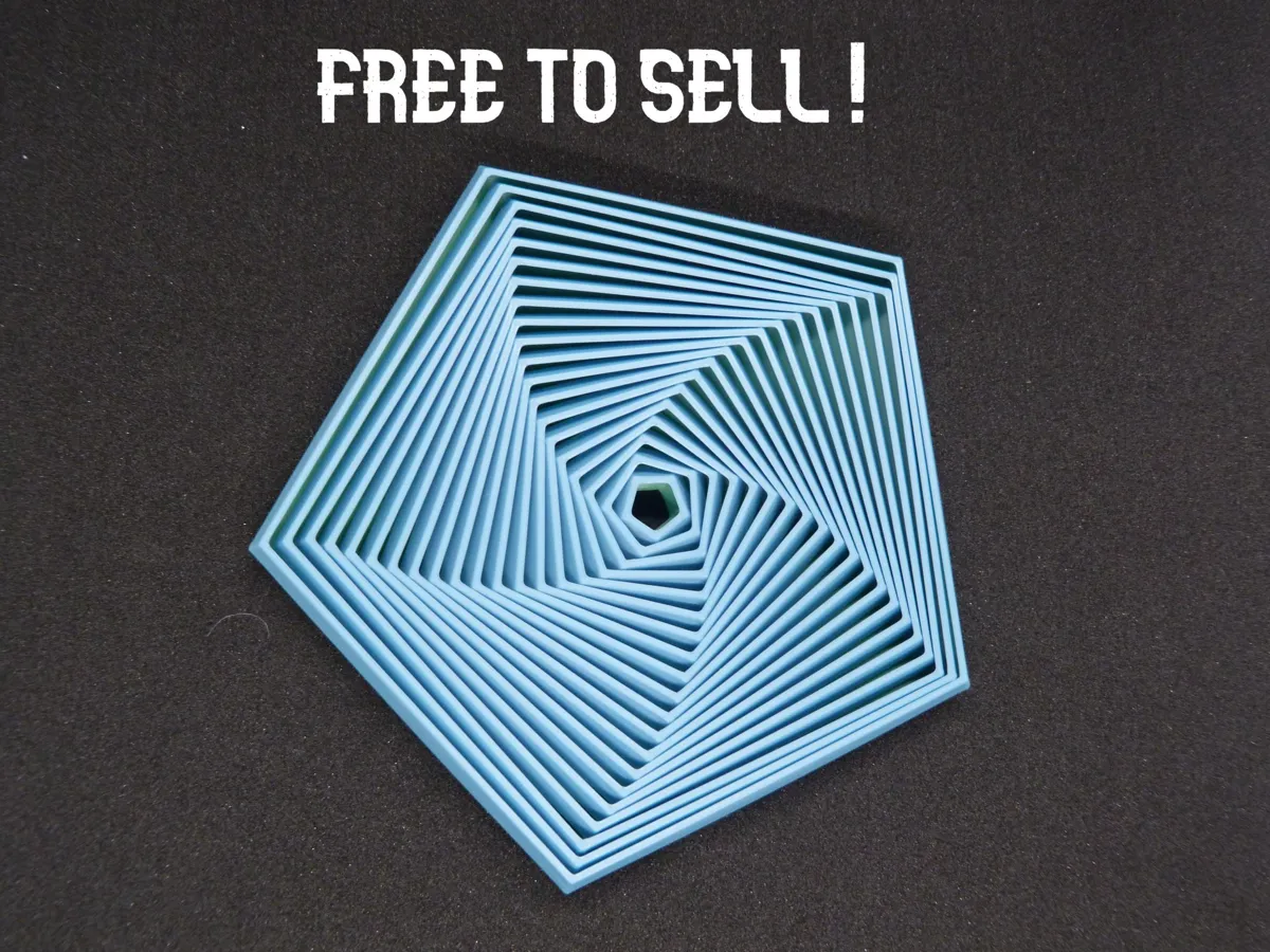 Fidget pentagone à 20 anneaux