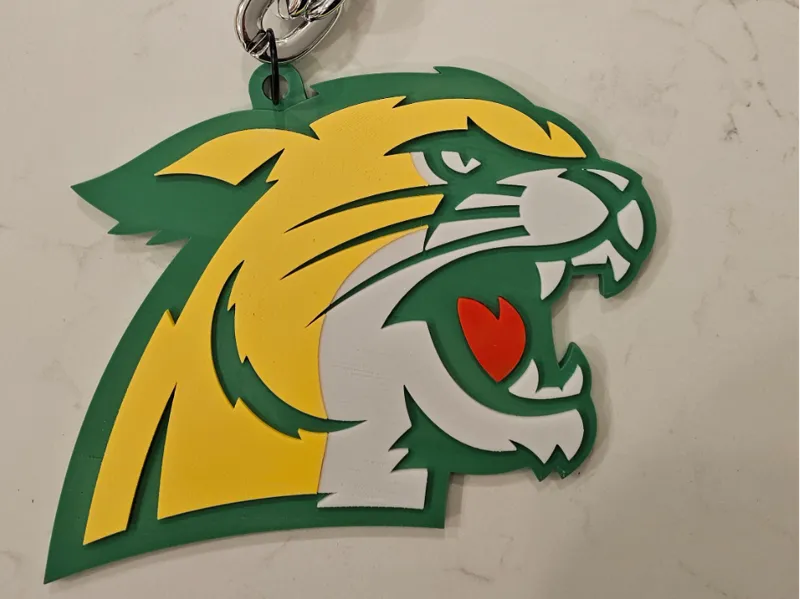 NMU Northern Michigan Wildcats Super Fan Charm
