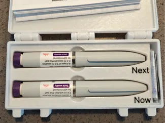 Double Kwik Pen (Mounjaro Wegovy) case. No needles
