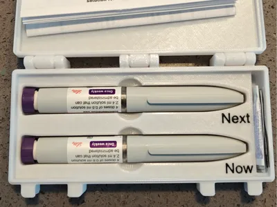 Double Kwik Pen (Mounjaro Wegovy) case. No needles