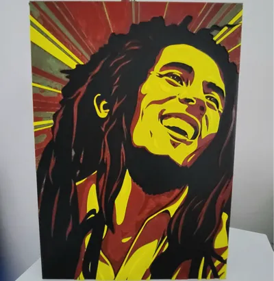 Bob Marley Hueforge