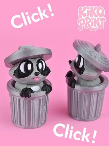 Objeto manipulable: Raccoon Trash Bin Panda Clicker — vista de referencia 2