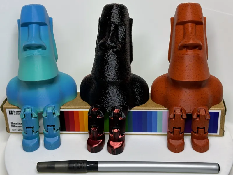 Moai Flexi Legs Easter Island Statue No overhang