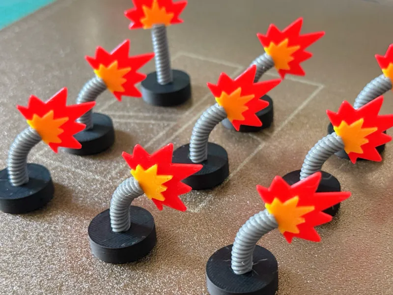 易燃易爆炸|地雷引线｜导火索 磁吸冰箱贴