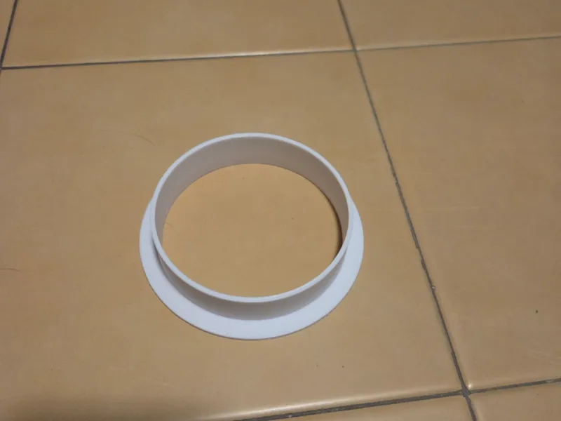 rosetta tubo pvc parete 80