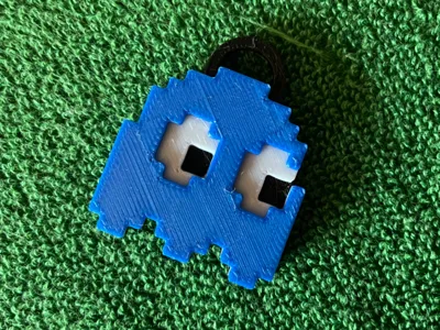 Pac Man Keychain