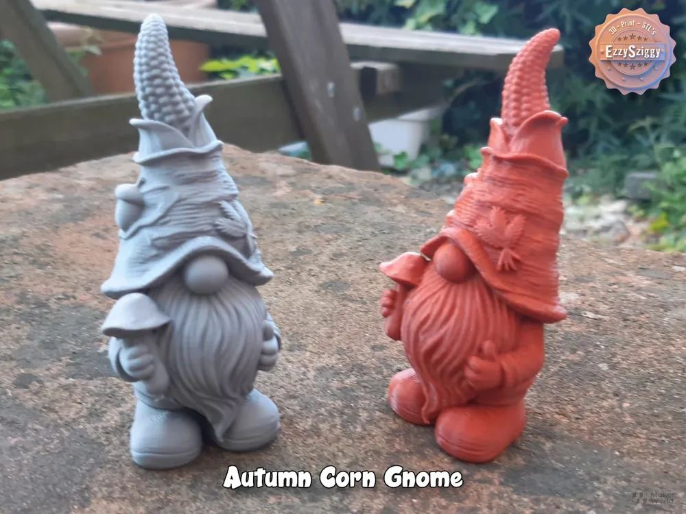 Autumn Corn Gnome - Free 3D Print Model - MakerWorld