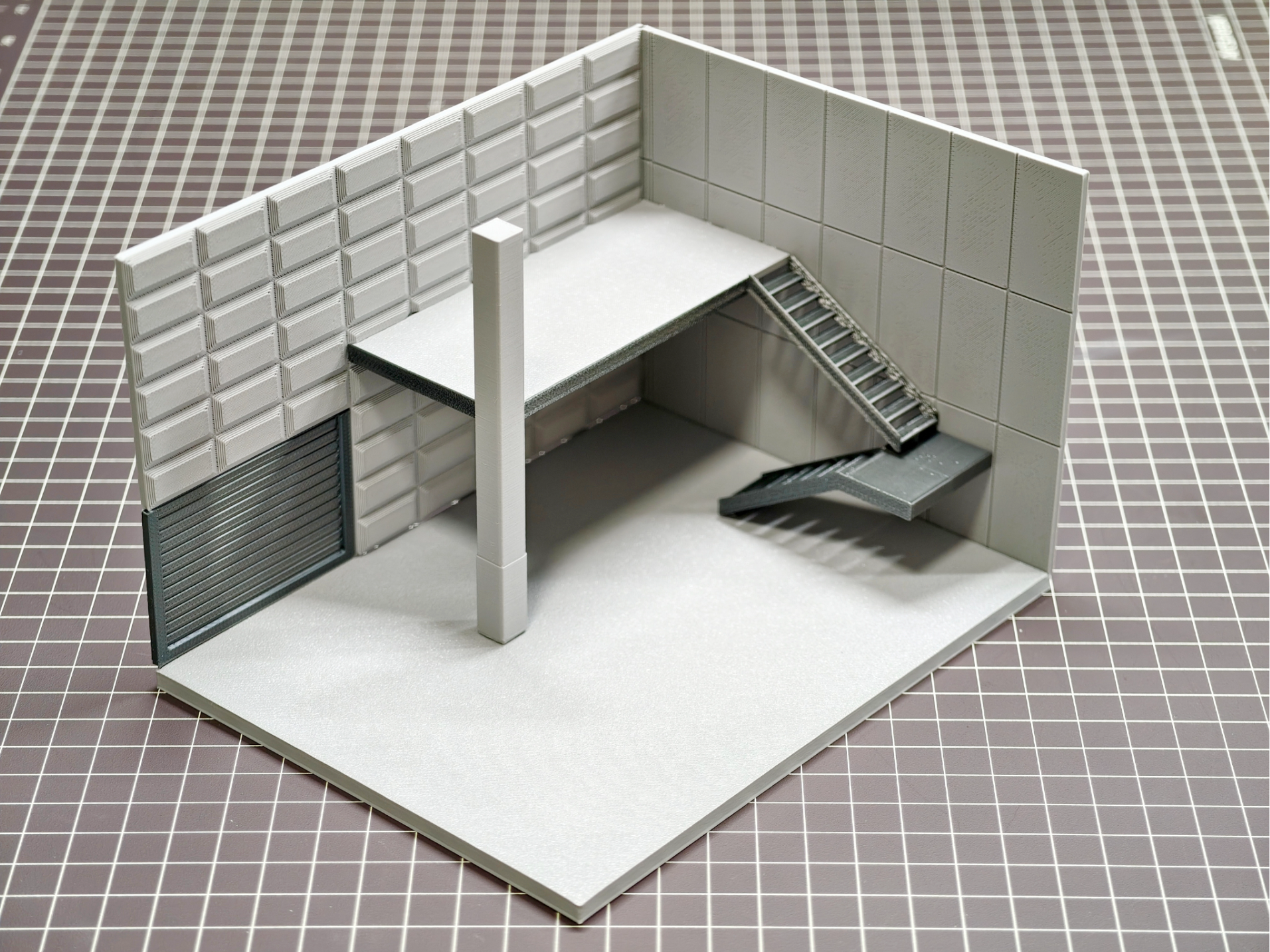 Miniatura 1 do modelo 3D 1/64小场景：loft车库