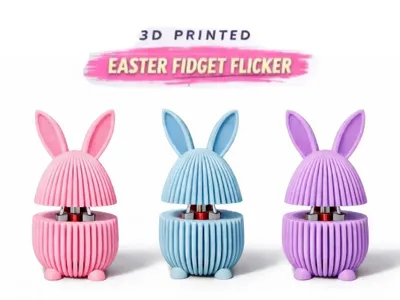 Bunny Egg Clicker Fidget–Satisfying Desk Toy