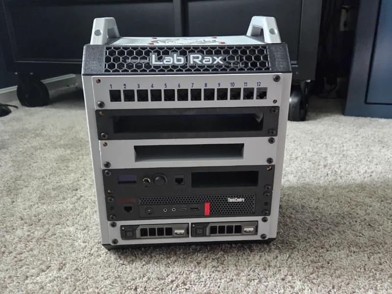 Lab Rax 6U 10" server rack - Bolted Version