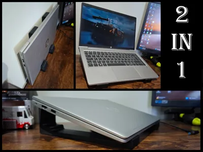 Dual‑Orientation Laptop Stand