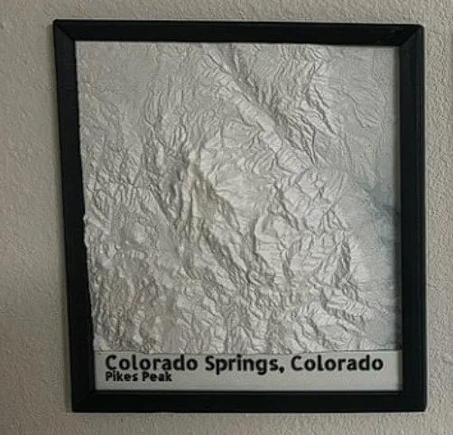 Colorado Springs Topography Map