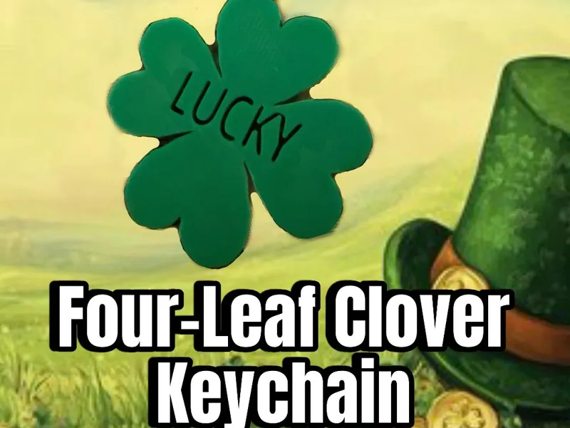 Four-Leaf Clover Lucky Keychain