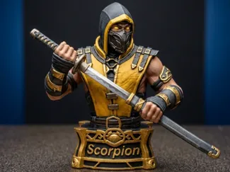 Scorpion Bust - Mortal Kombat Edition